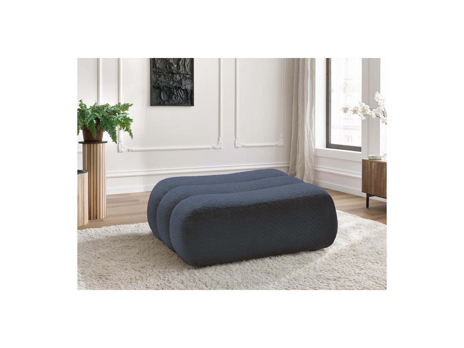 Azra - Pouf - Tissu Bouclette