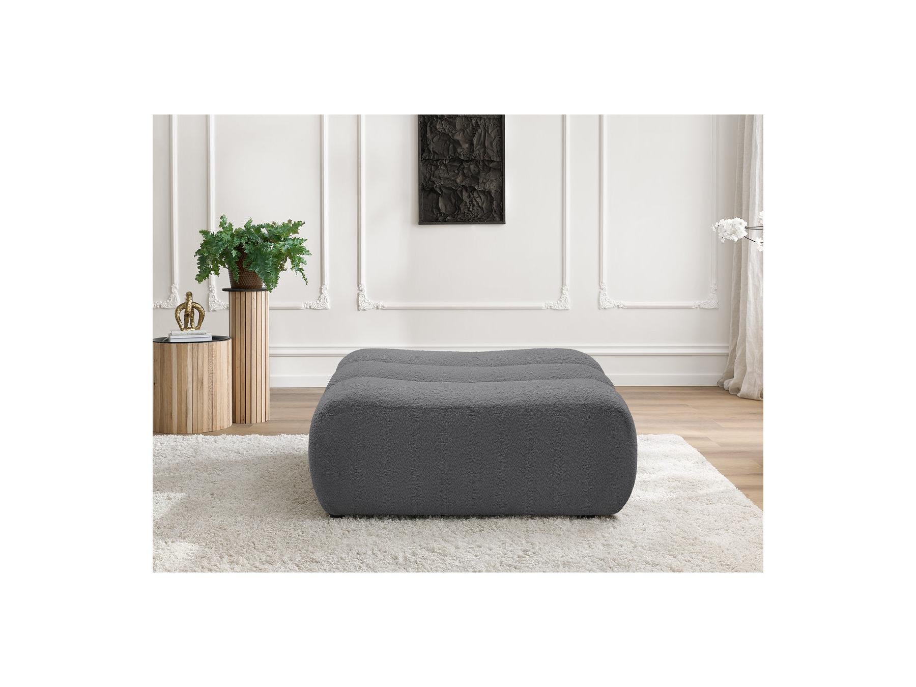 Azra - Pouf - Tissu Bouclette