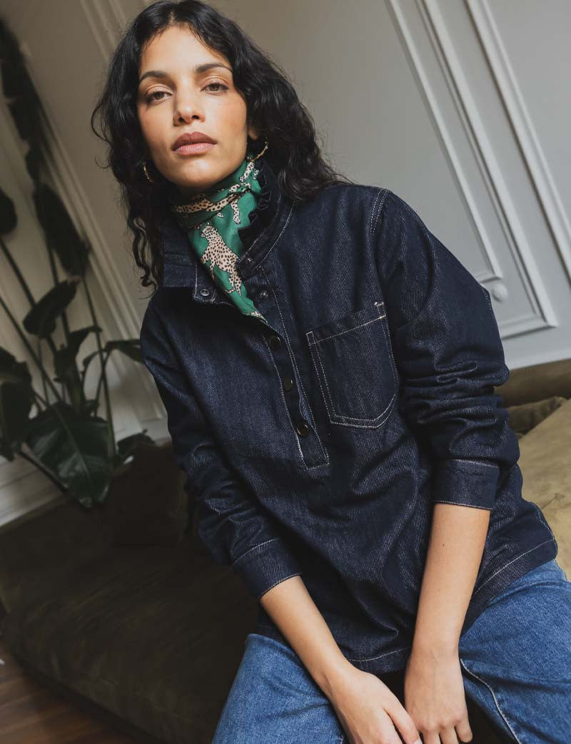 Camicetta In Denim Grezzo Wany