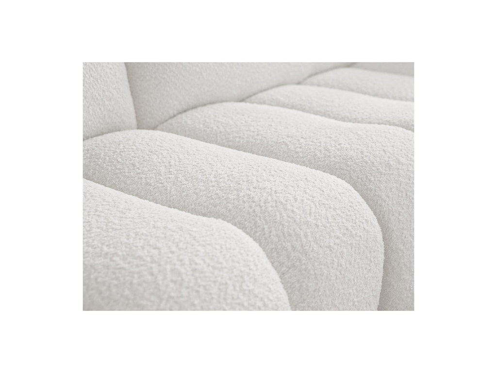 Azra - Fixed Corner Sofa - Bouclette Fabric - Right Angle
