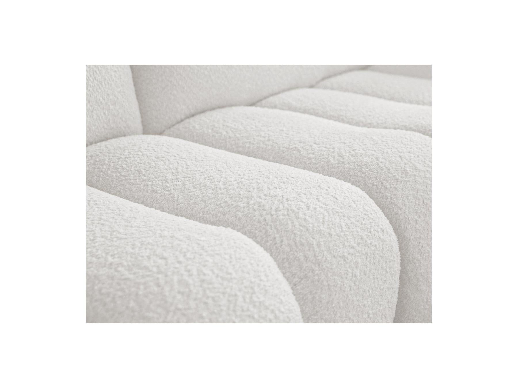 Azra - Fixed Corner Sofa - Bouclette Fabric - Right Angle