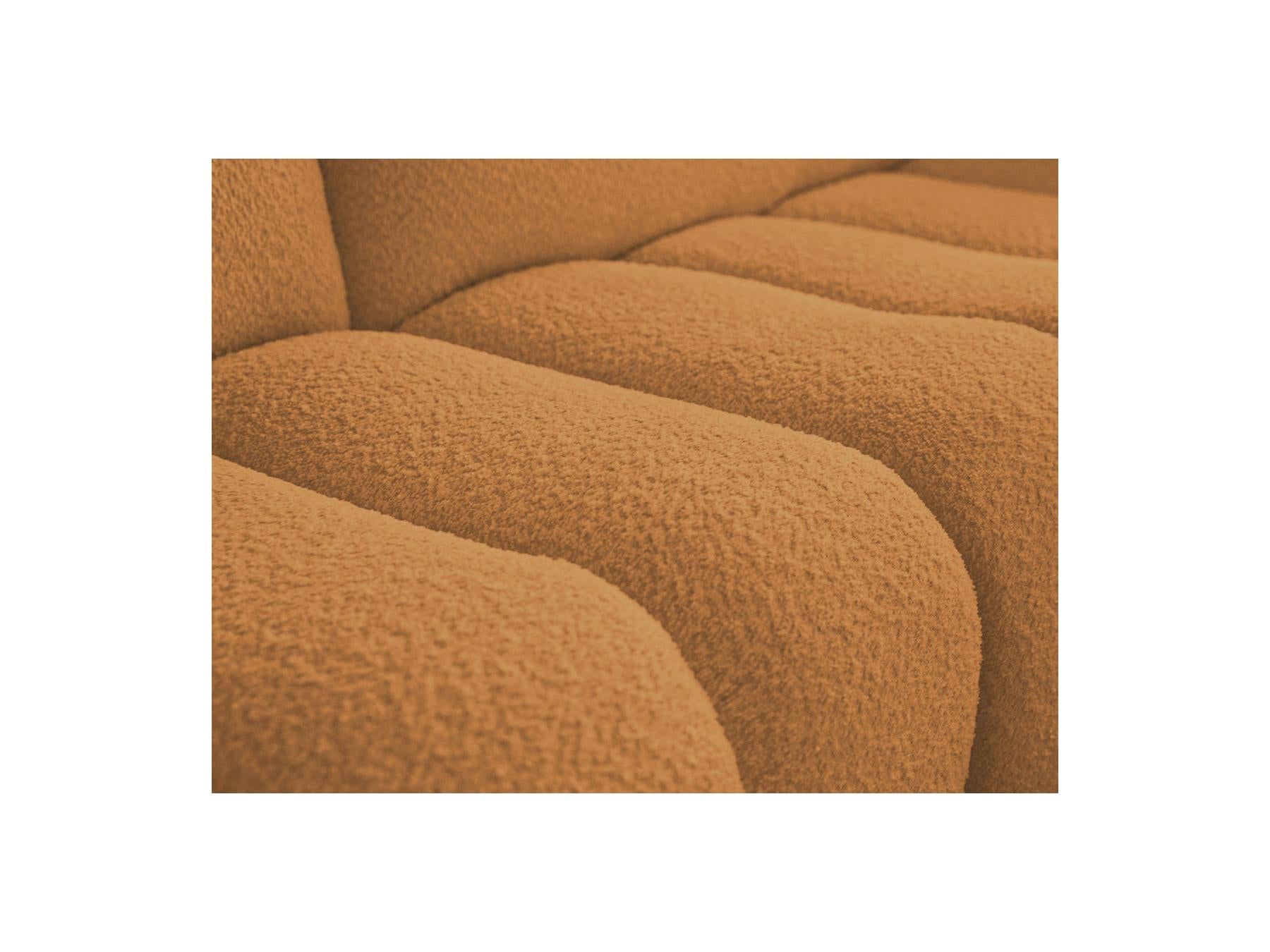 Azra - Fixed Corner Sofa - Bouclette Fabric - Right Angle