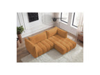 Azra - Fixed Corner Sofa - Bouclette Fabric - Right Angle