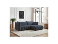 Azra - Fixed Corner Sofa - Bouclette Fabric - Right Angle