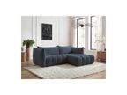 Azra - Fixed Corner Sofa - Bouclette Fabric - Right Angle