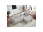 Azra - Fixed Corner Sofa - Bouclette Fabric - Right Angle