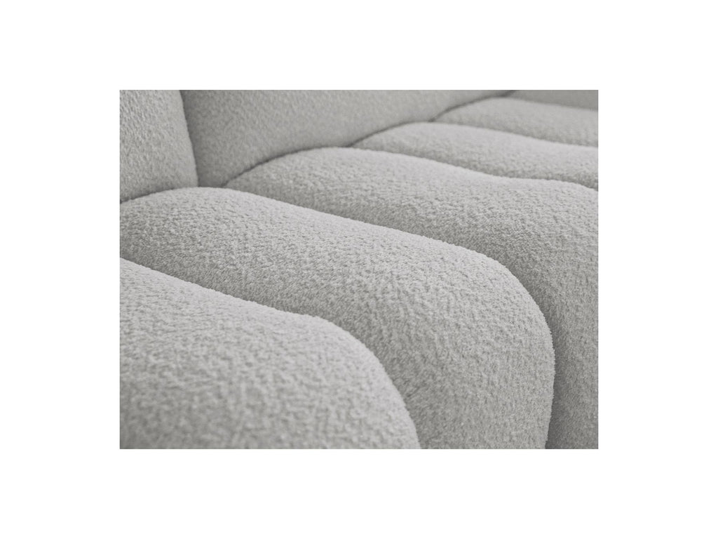 Azra - Fixed Corner Sofa - Bouclette Fabric - Right Angle