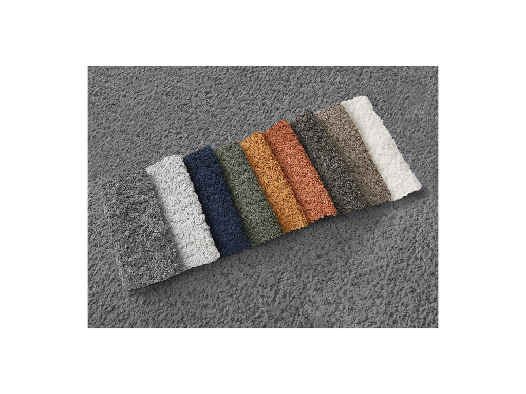 Azra - Canapé D'Angle Fixe - Tissu Bouclette - Angle Gauche