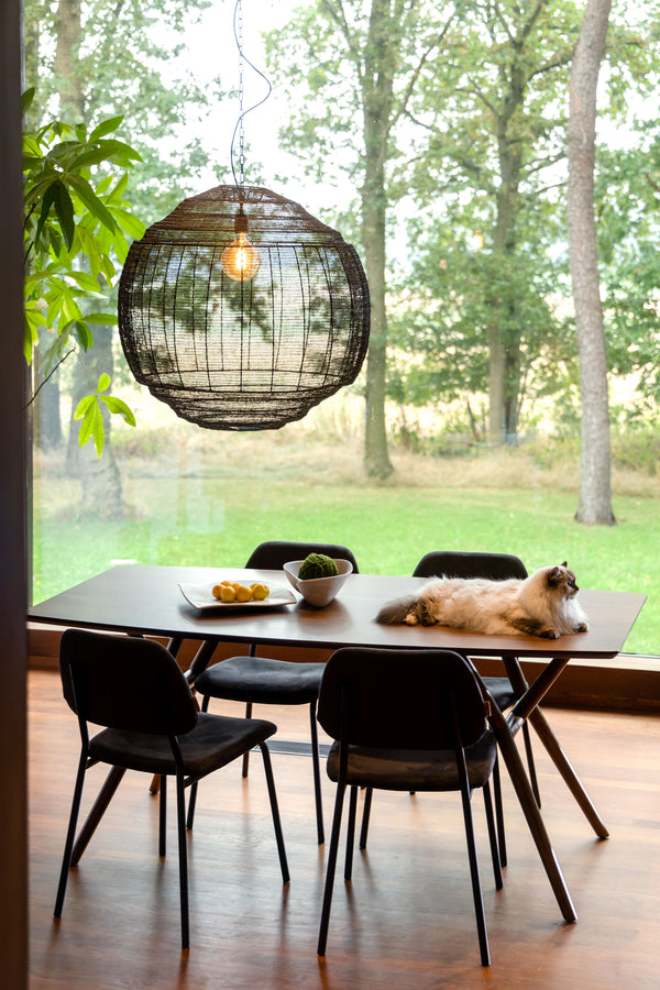 Meezan Xl - Lámpara colgante - Hierro - Negro