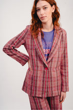 La chaqueta Jimmy con cuadros rosas