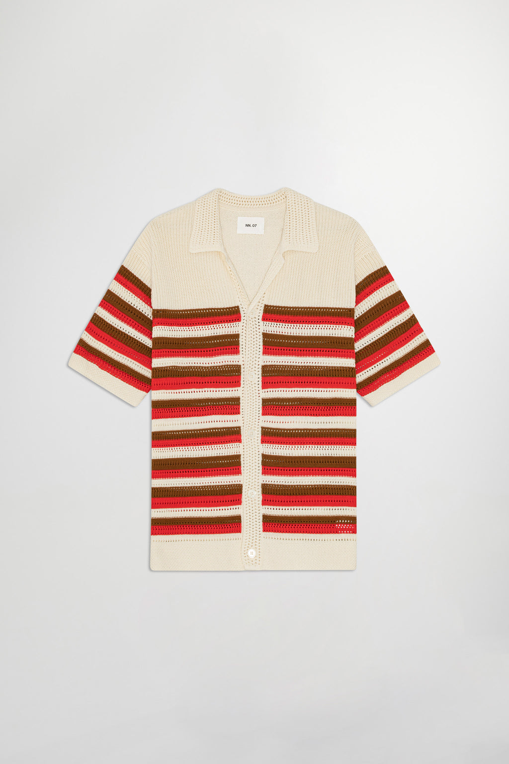 Lars Polo Cardigan Knitwear - Ivory