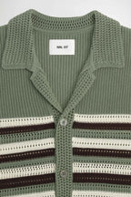 Maille Lars Polo Cardigan - Sea Spray