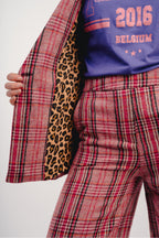 La chaqueta Jimmy con cuadros rosas