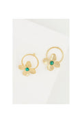 Pendientes 
Malaquita