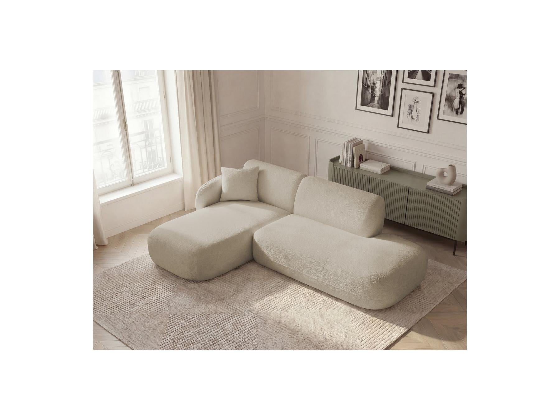 Anda - Fixed Modular Corner Sofa - With 1 Chaise Longue and 1 End Sofa Chair - Left Corner