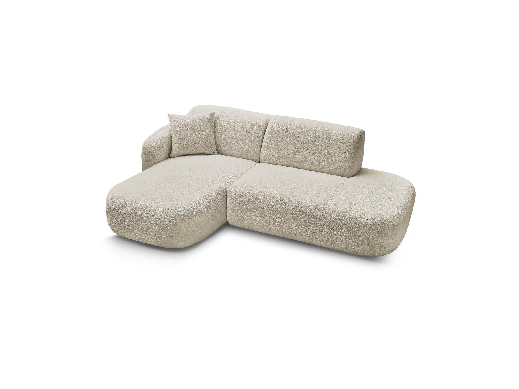 Anda - Fixed Modular Corner Sofa - With 1 Chaise Longue and 1 End Sofa Chair - Left Corner