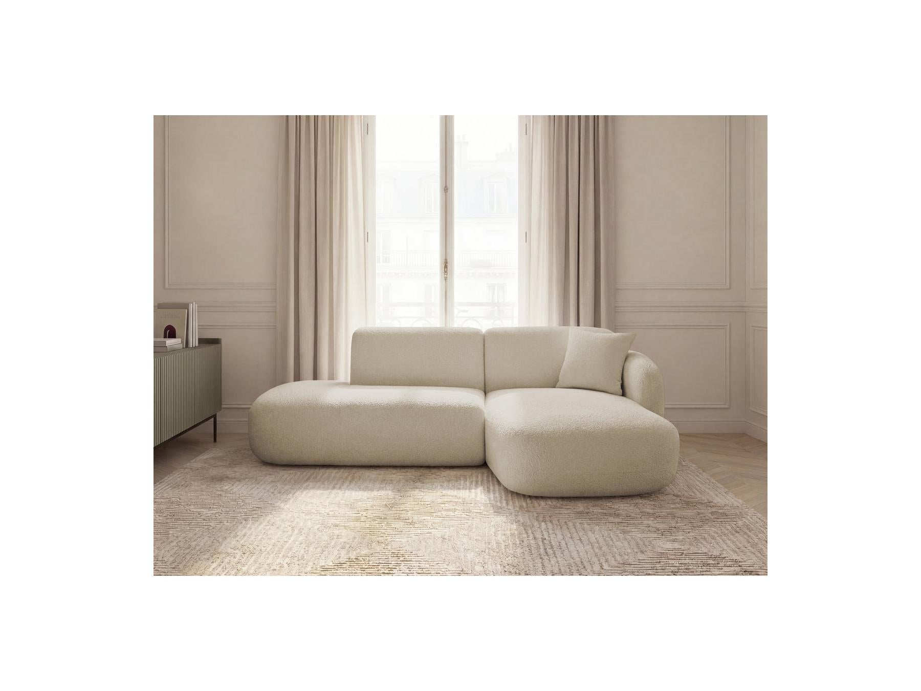 Anda - Fixed Modular Corner Sofa - With 1 Chaise Longue and 1 End Section - Right-Hand Corner