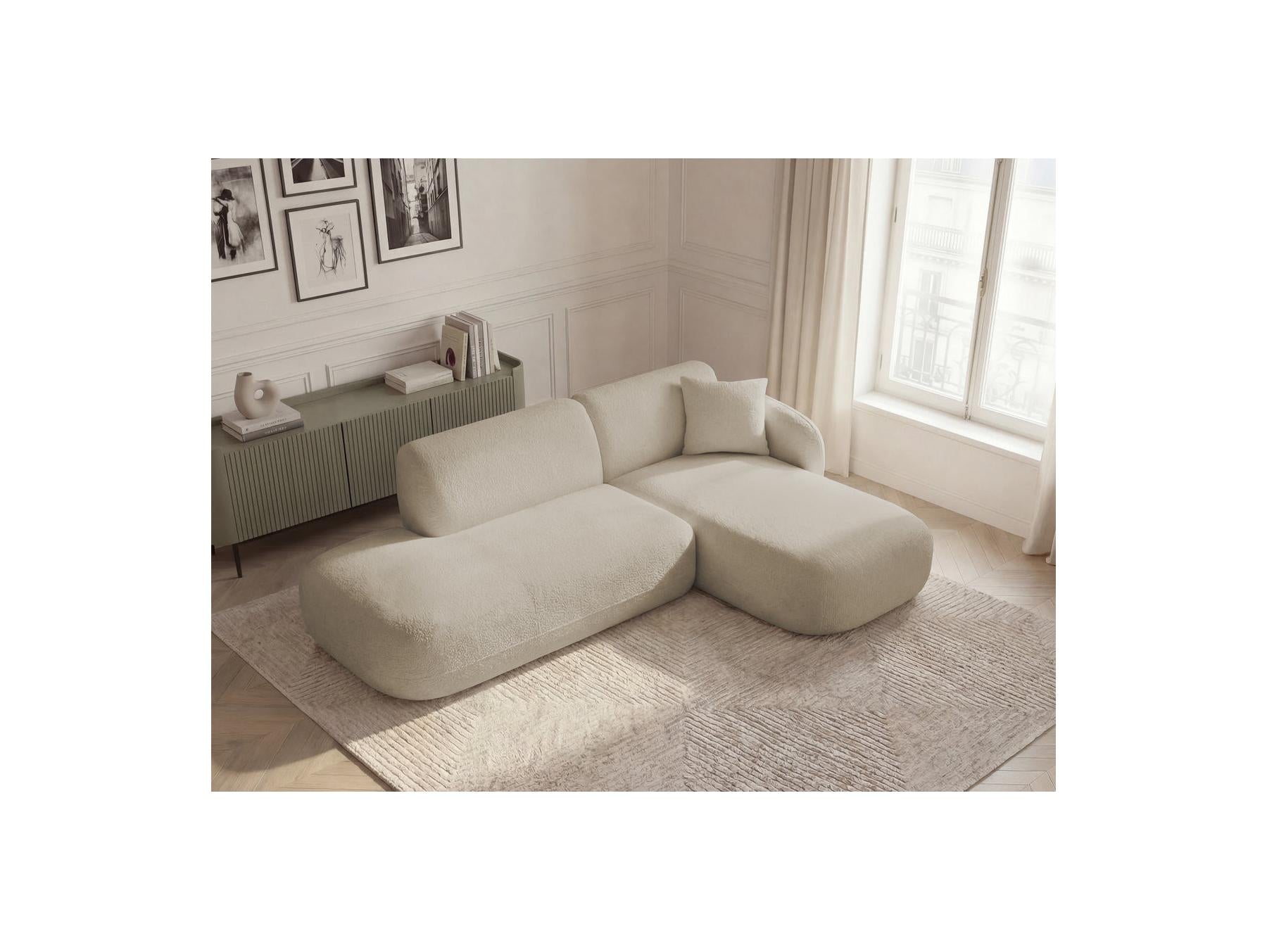 Anda - Fixed Modular Corner Sofa - With 1 Chaise Longue and 1 End Section - Right-Hand Corner