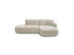 Anda - Fixed Modular Corner Sofa - With 1 Chaise Longue and 1 End Section - Right-Hand Corner