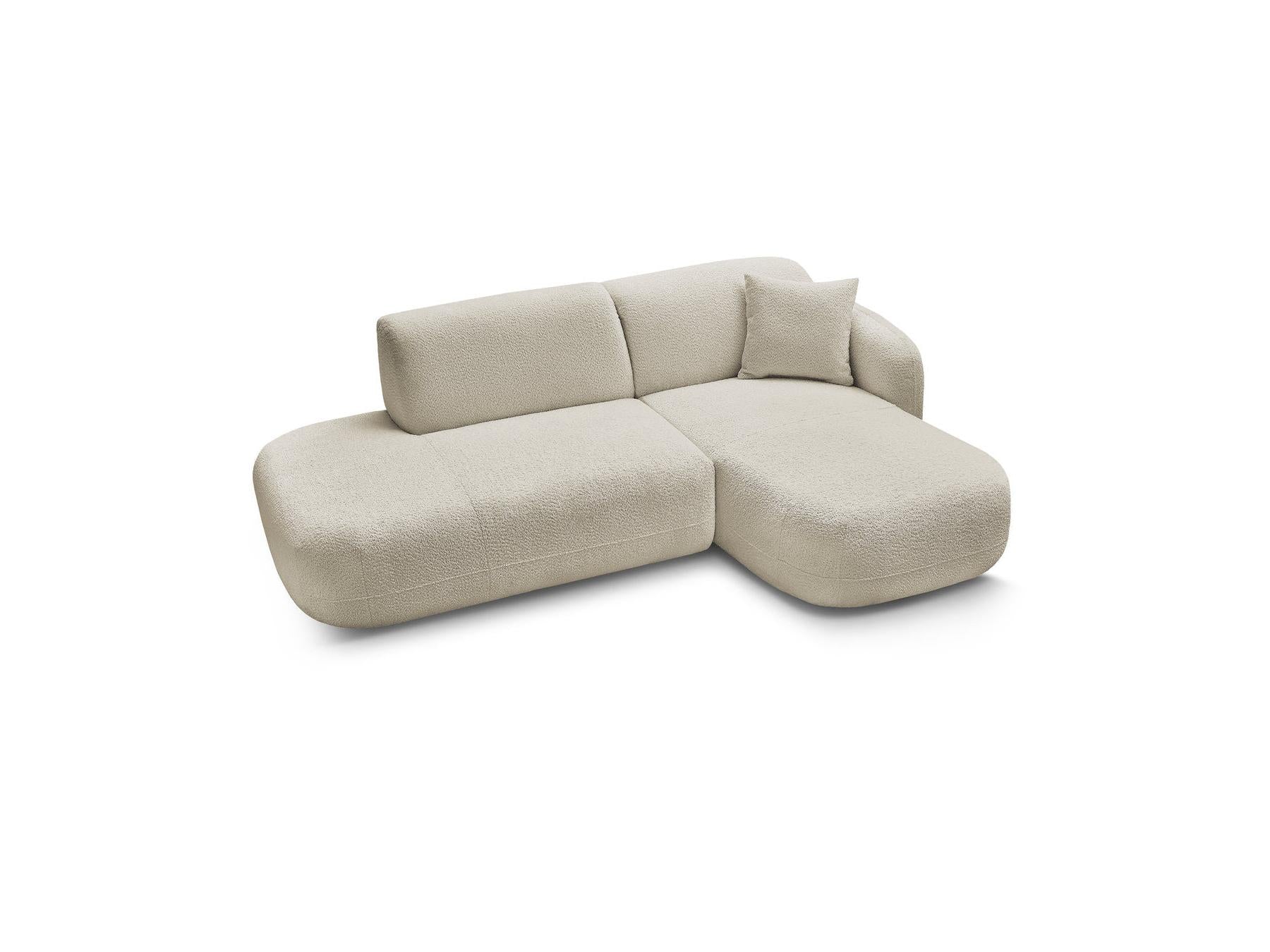 Anda - Fixed Modular Corner Sofa - With 1 Chaise Longue and 1 End Section - Right-Hand Corner