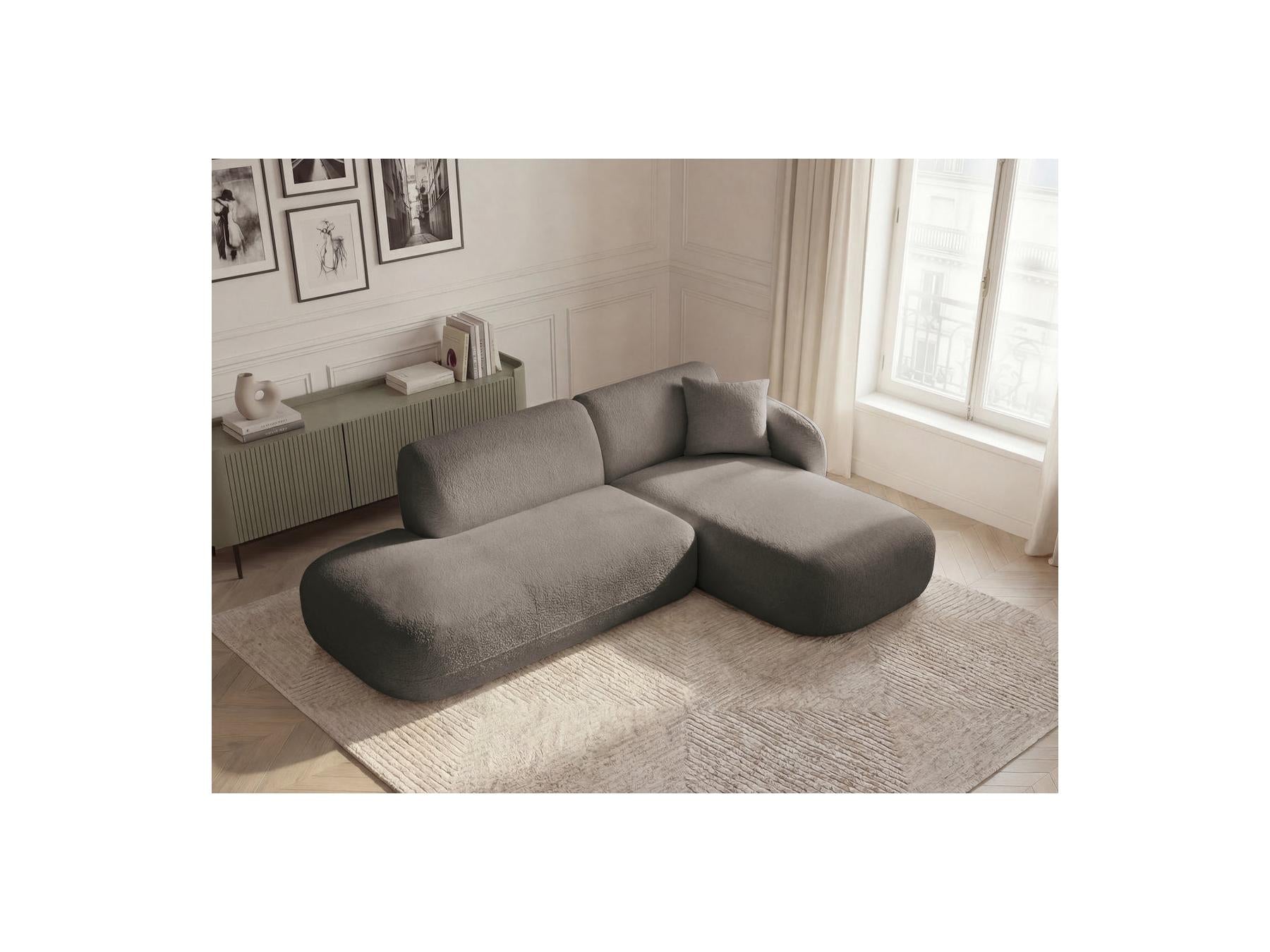 Anda - Fixed Modular Corner Sofa - With 1 Chaise Longue and 1 End Section - Right-Hand Corner
