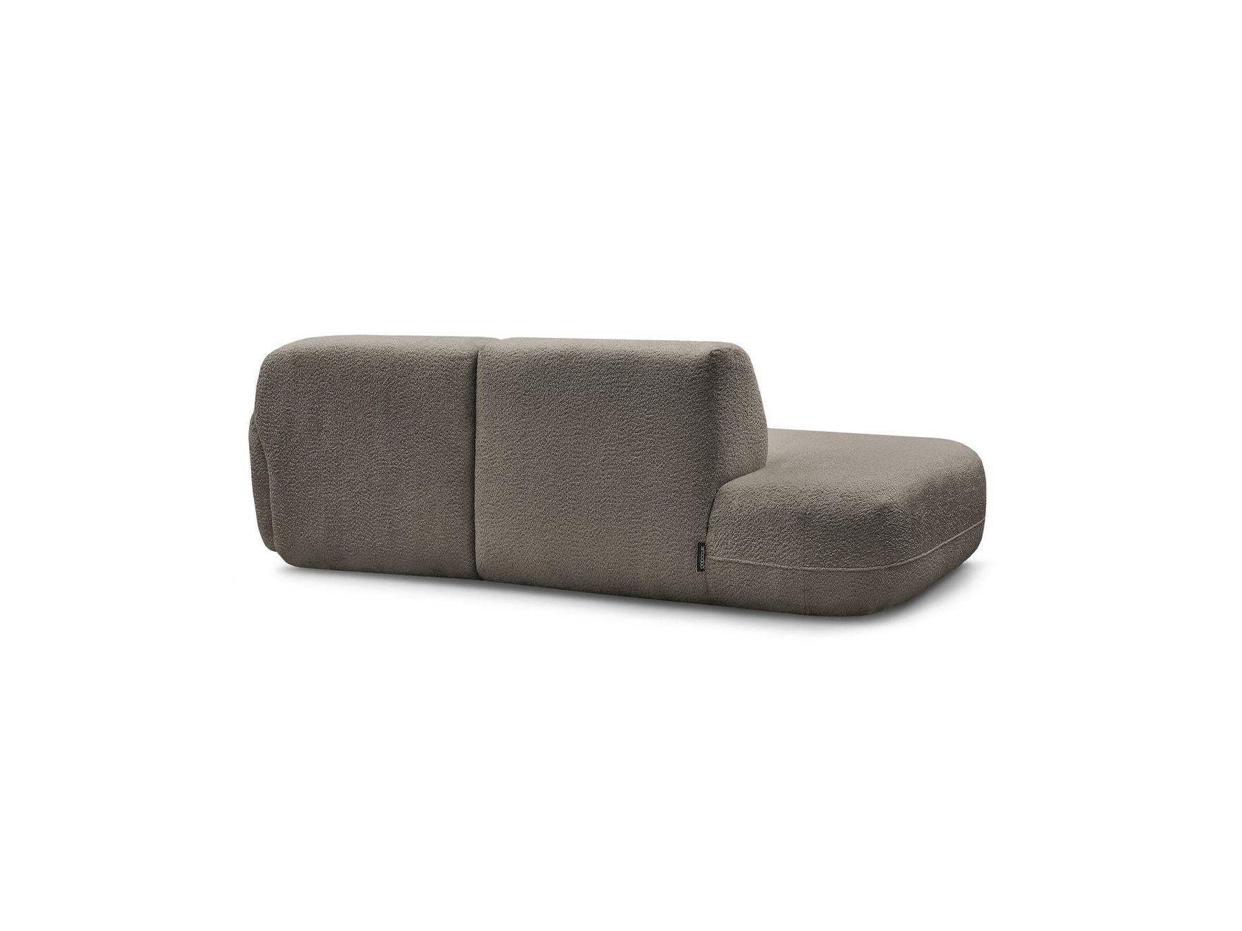 Anda - Fixed Modular Corner Sofa - With 1 Chaise Longue and 1 End Section - Right-Hand Corner
