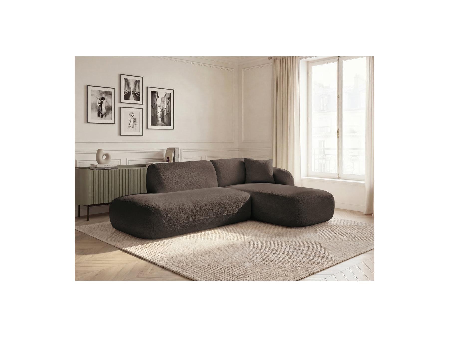Anda - Fixed Modular Corner Sofa - With 1 Chaise Longue and 1 End Section - Right-Hand Corner