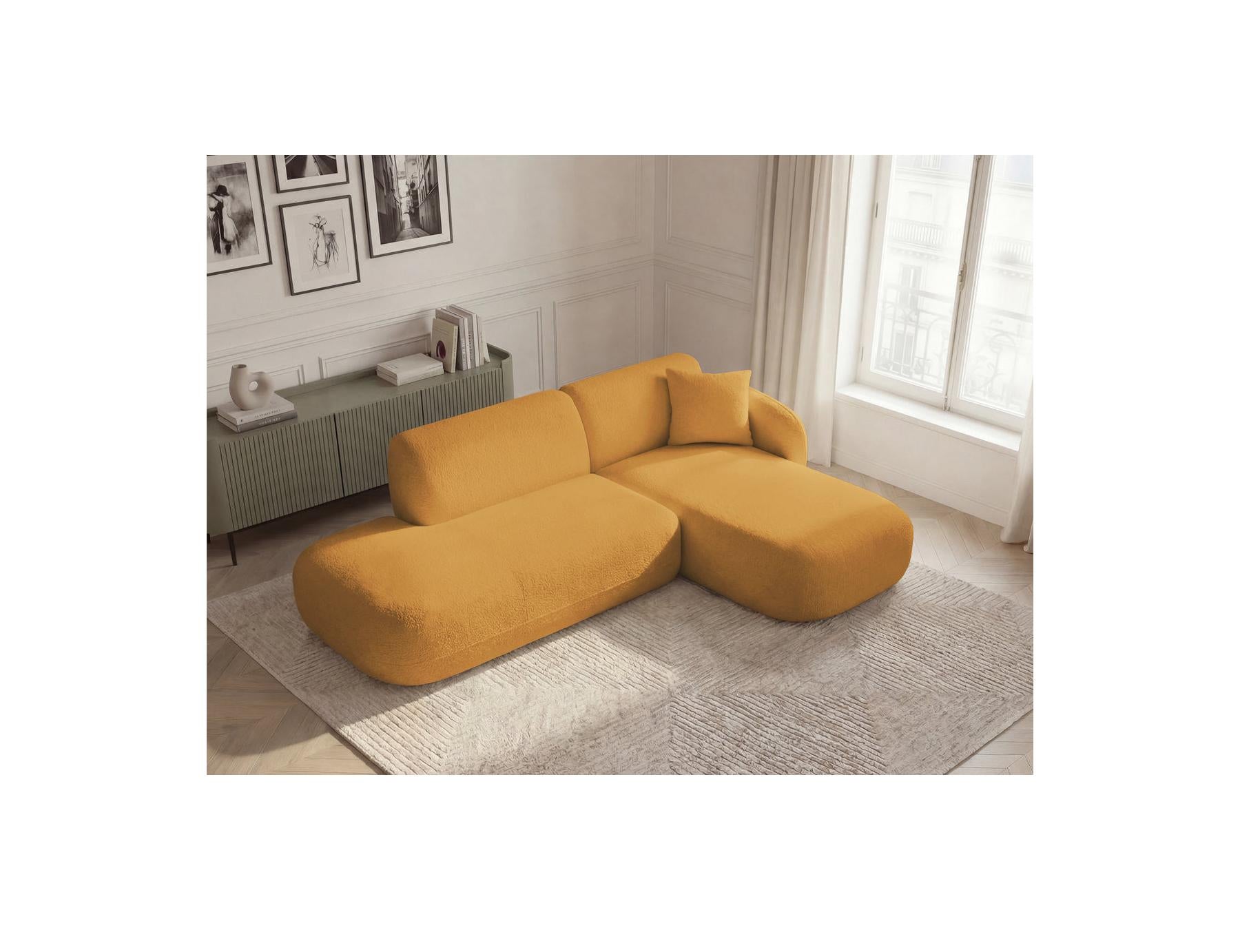 Anda - Fixed Modular Corner Sofa - With 1 Chaise Longue and 1 End Section - Right-Hand Corner