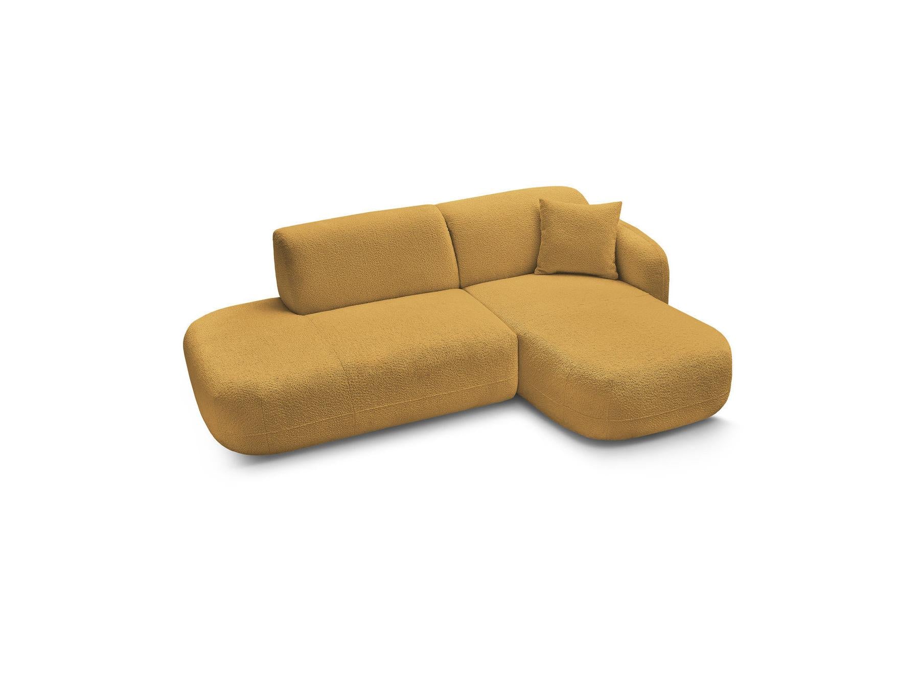 Anda - Fixed Modular Corner Sofa - With 1 Chaise Longue and 1 End Section - Right-Hand Corner