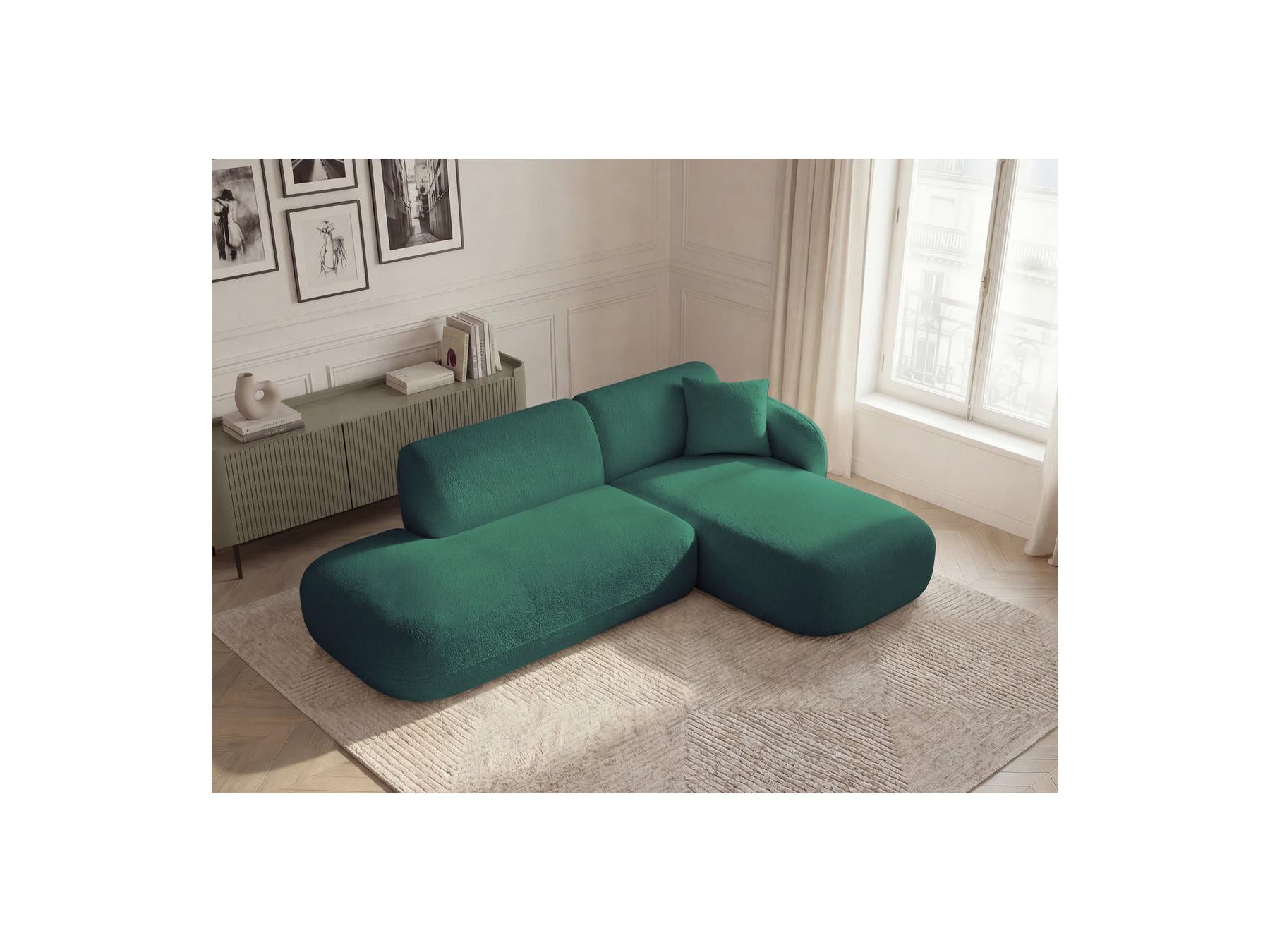 Anda - Fixed Modular Corner Sofa - With 1 Chaise Longue and 1 End Section - Right-Hand Corner