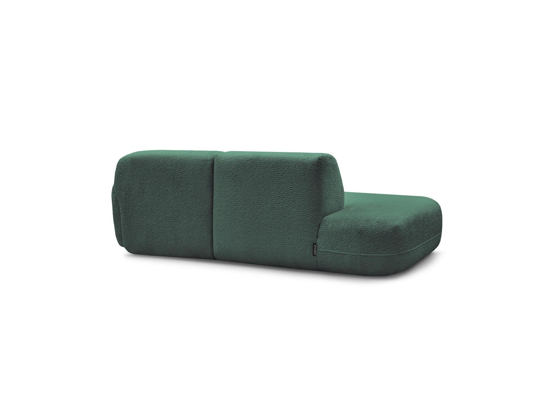 Anda - Fixed Modular Corner Sofa - With 1 Chaise Longue and 1 End Section - Right-Hand Corner