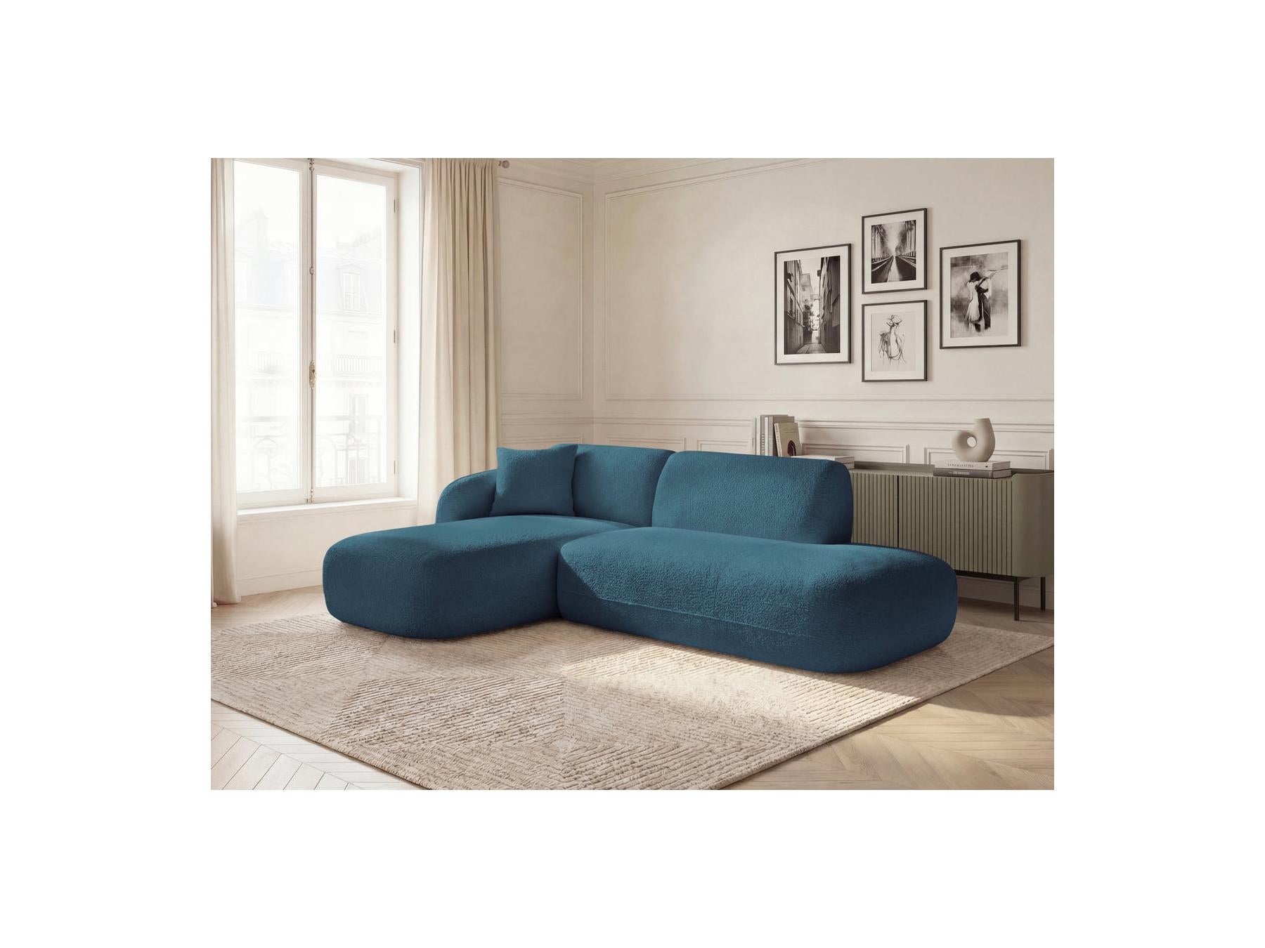 Anda - Fixed Modular Corner Sofa - With 1 Chaise Longue and 1 End Sofa Chair - Left Corner