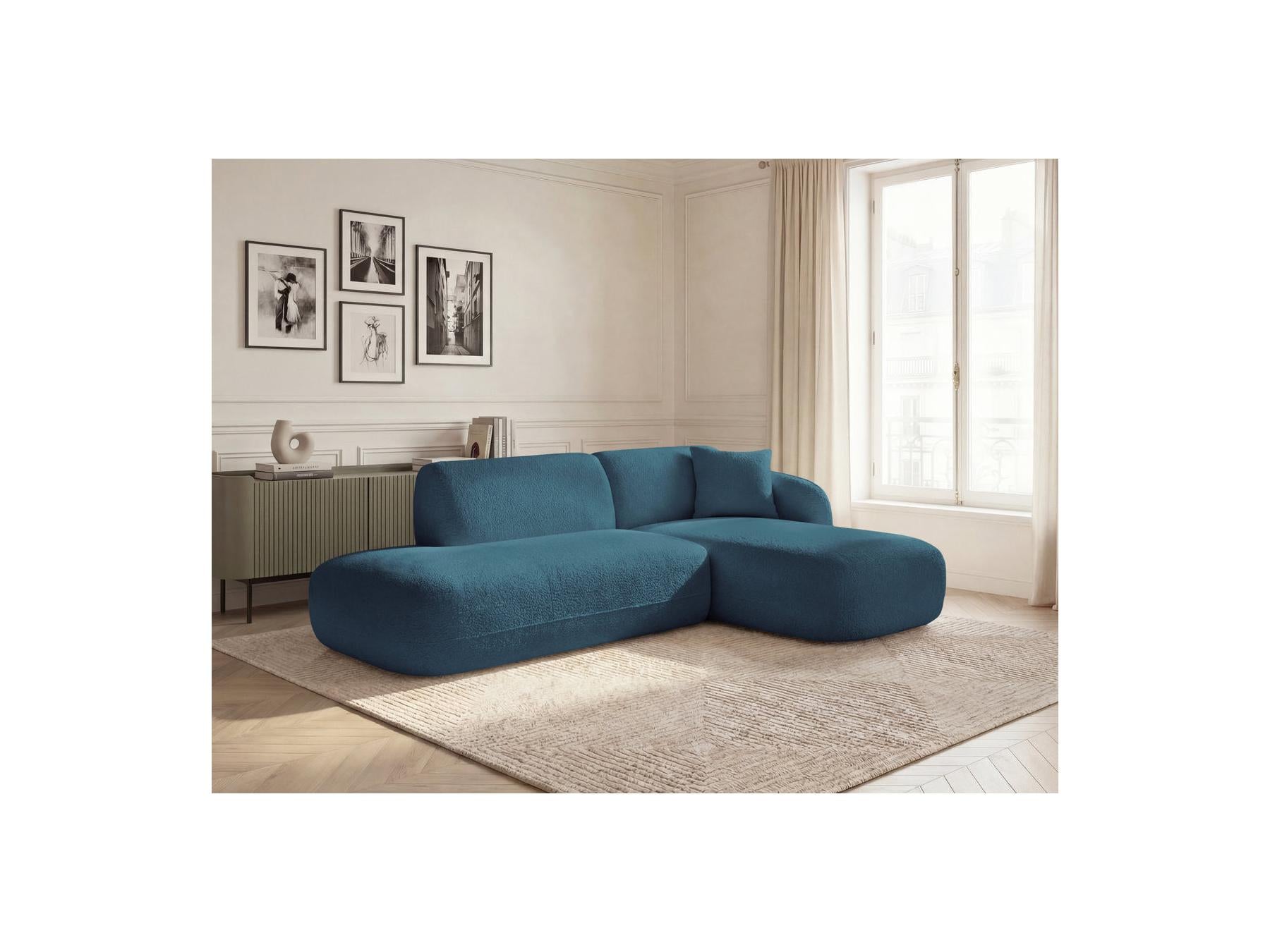Anda - Fixed Modular Corner Sofa - With 1 Chaise Longue and 1 End Section - Right-Hand Corner