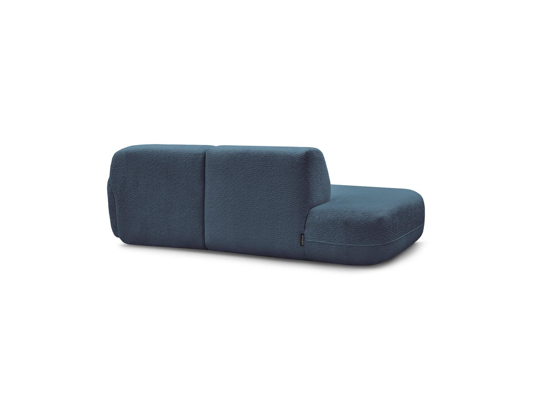 Anda - Fixed Modular Corner Sofa - With 1 Chaise Longue and 1 End Section - Right-Hand Corner