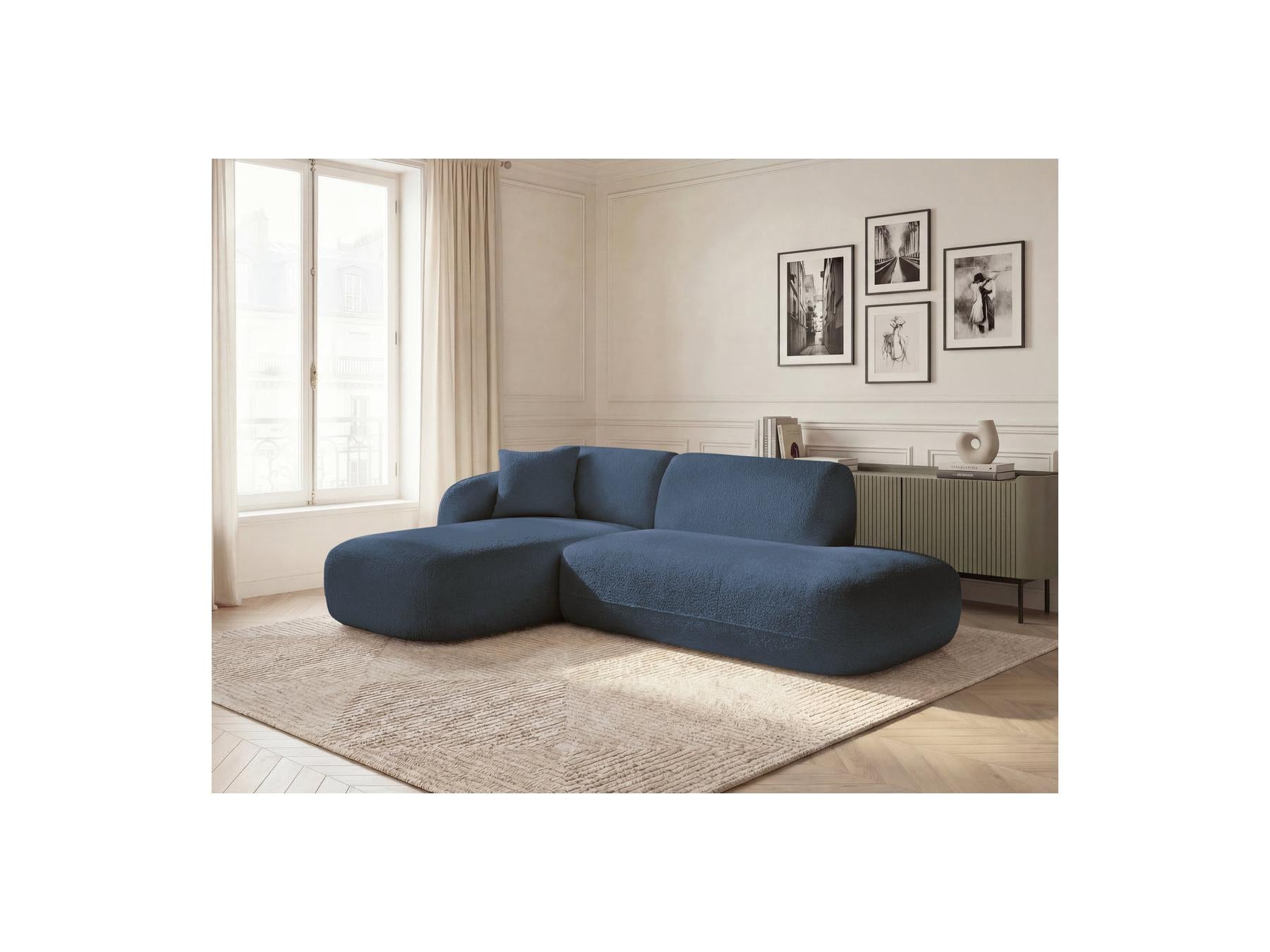 Anda - Fixed Modular Corner Sofa - With 1 Chaise Longue and 1 End Sofa Chair - Left Corner