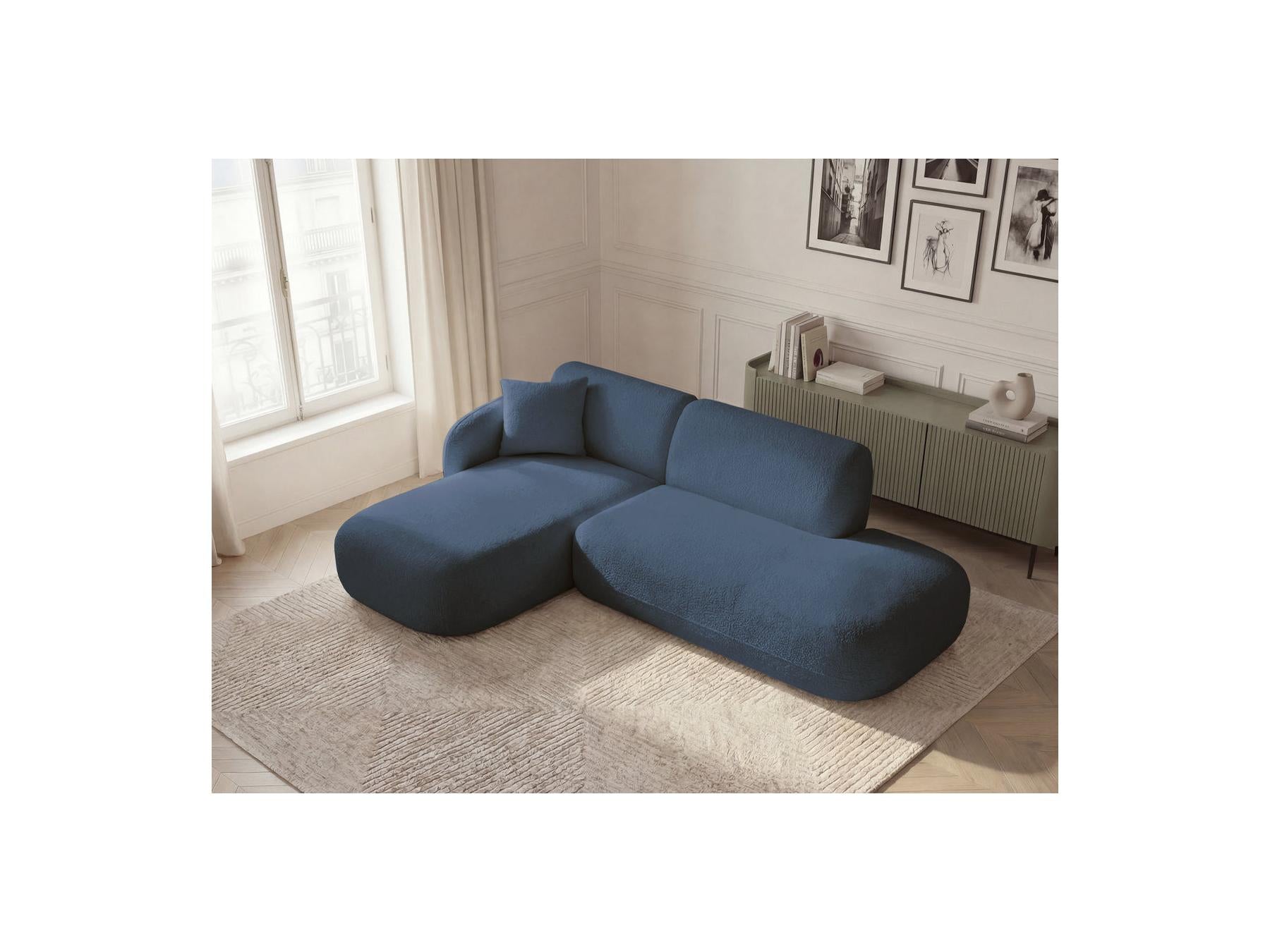 Anda - Fixed Modular Corner Sofa - With 1 Chaise Longue and 1 End Sofa Chair - Left Corner