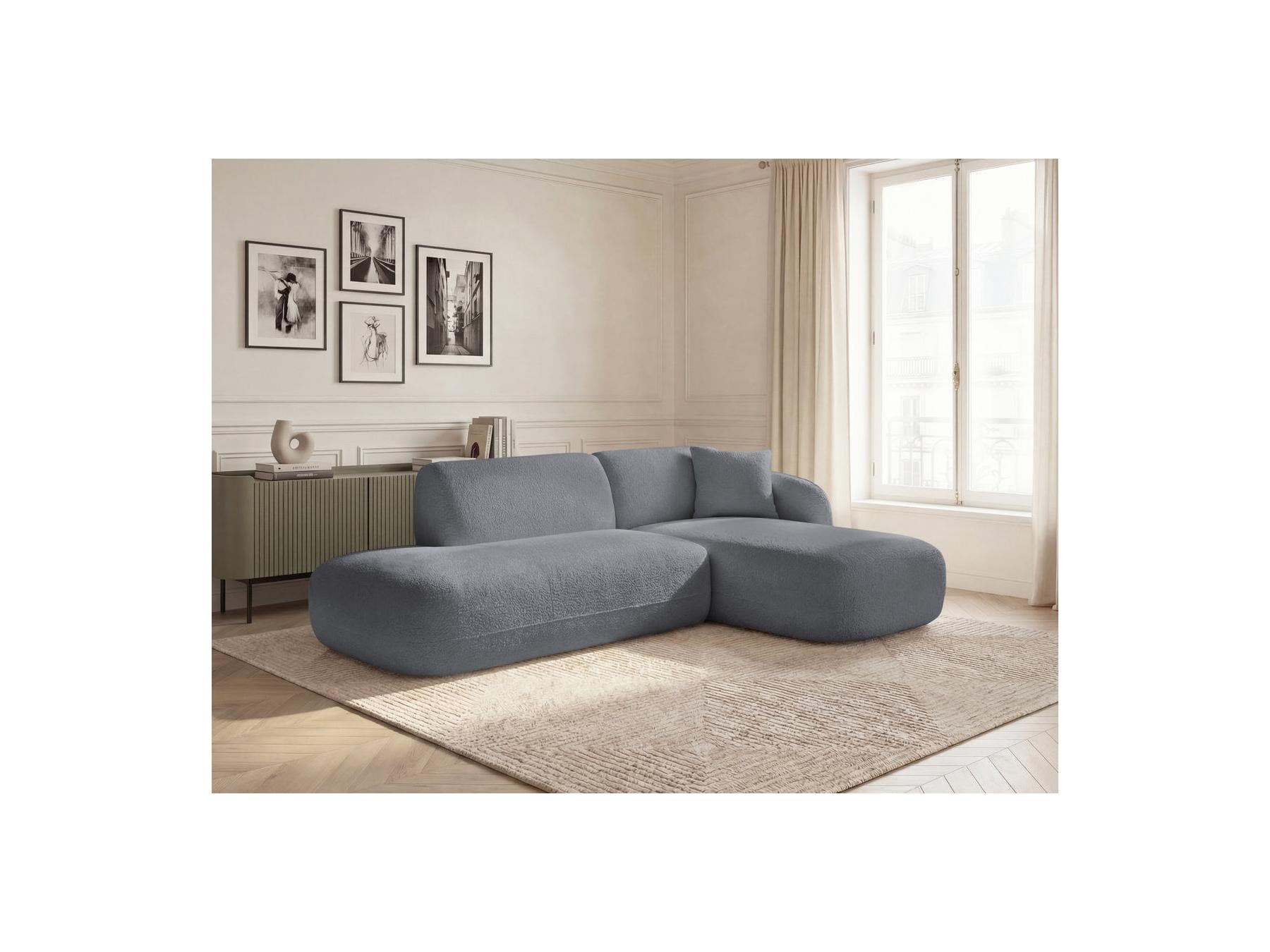 Anda - Fixed Modular Corner Sofa - With 1 Chaise Longue and 1 End Section - Right-Hand Corner
