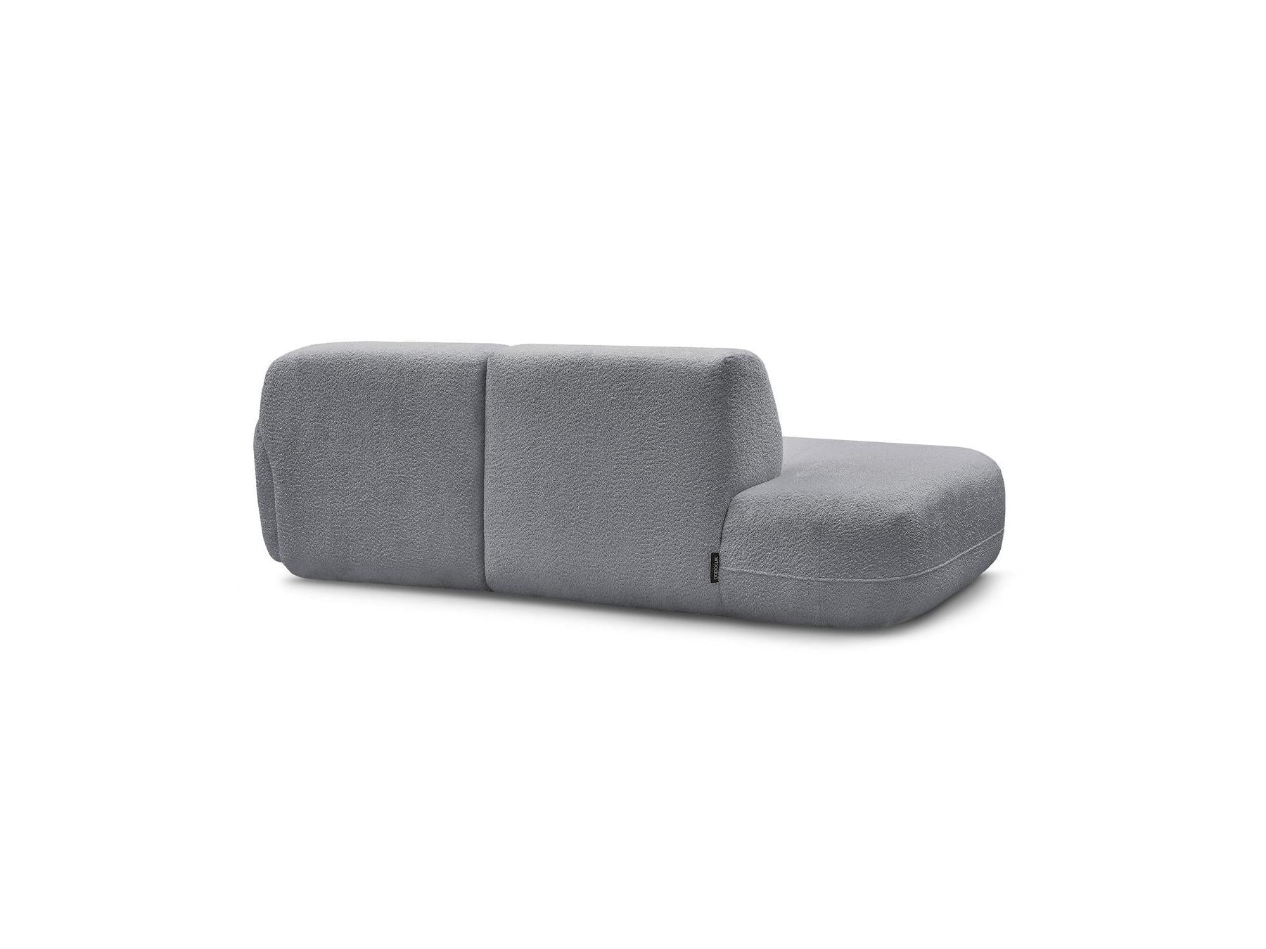 Anda - Fixed Modular Corner Sofa - With 1 Chaise Longue and 1 End Section - Right-Hand Corner