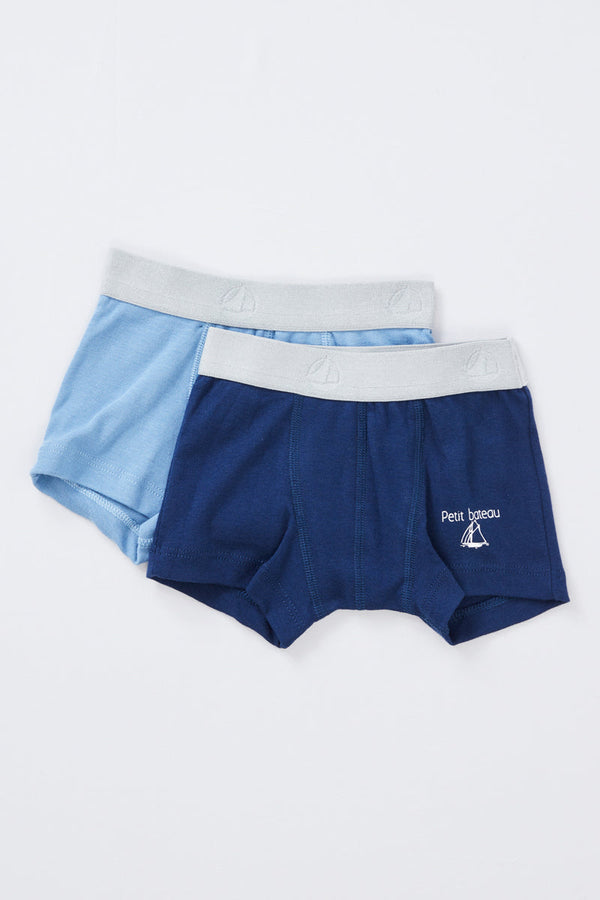 2 Boxers - Bleu - Enfant Garçon