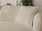 Anda - Modular Fixed Corner Sofa with 1 Chaise Longue, 1 Armless End Unit and 1 Pouffe - Right-Hand Corner