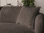 Anda - Modular Fixed Corner Sofa with 1 Chaise Longue, 1 Armless End Unit and 1 Pouffe - Right-Hand Corner