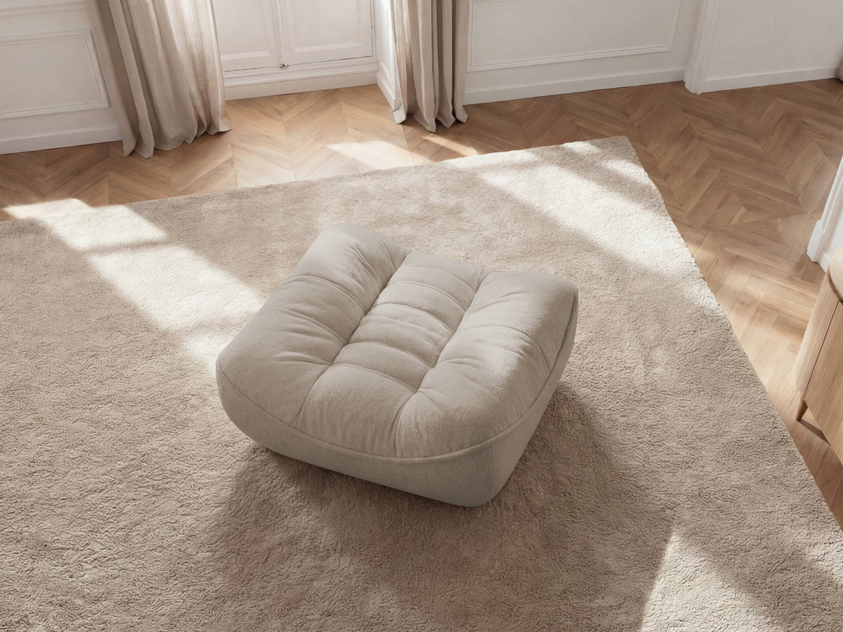 Pouf Serena Tissu Chiné