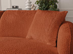 Anda - Modular Fixed Corner Sofa with 1 Chaise Longue, 1 Armless End Unit and 1 Pouffe - Right-Hand Corner