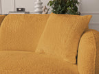 Anda - Modular Fixed Corner Sofa with 1 Chaise Longue, 1 Armless End Unit and 1 Pouffe - Right-Hand Corner