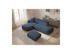 Anda - Modular Fixed Corner Sofa with 1 Chaise Longue, 1 Armless End Unit and 1 Pouffe - Left-Hand Corner