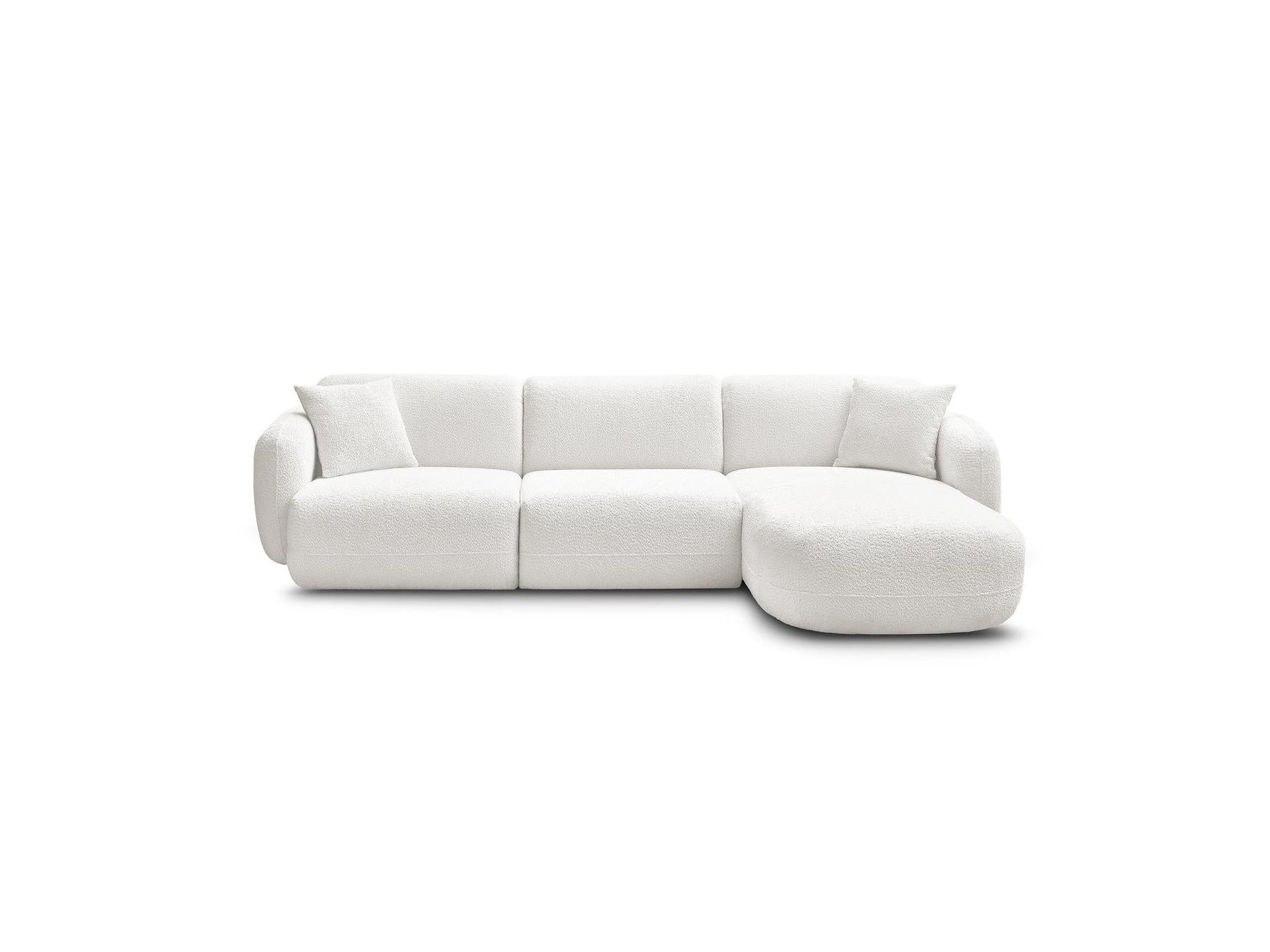 Anda - Fixed Modular Corner Sofa - Chenille Fabric - Right-Hand Corner