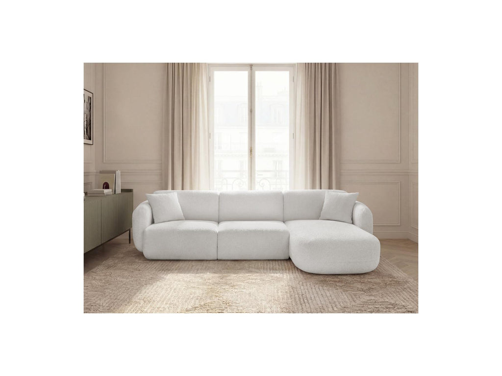 Anda - Fixed Modular Corner Sofa - Chenille Fabric - Right-Hand Corner