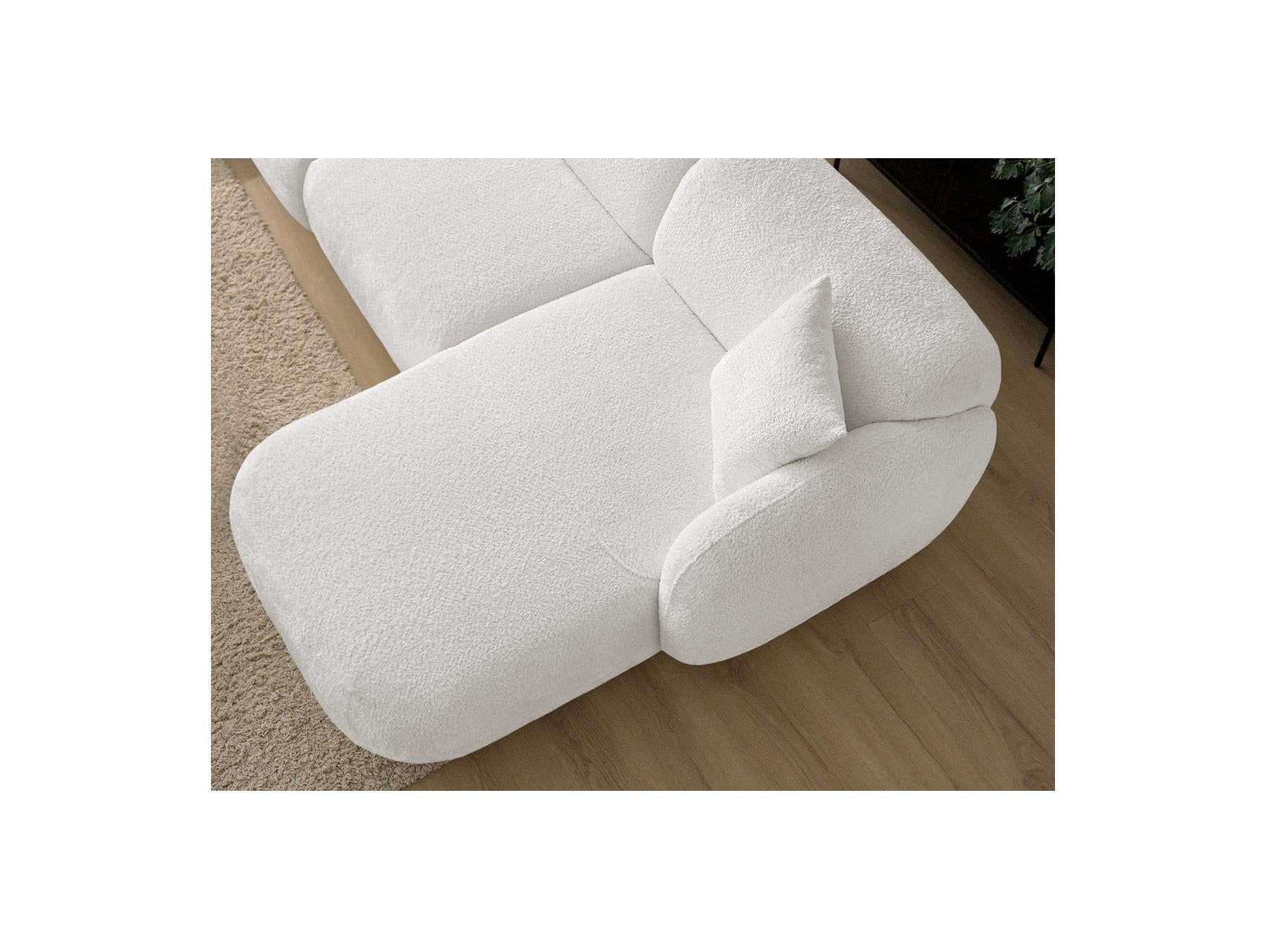 Anda - Fixed Modular Corner Sofa - Chenille Fabric - Right-Hand Corner