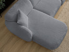 Anda - Modular Fixed Corner Sofa with 1 Chaise Longue, 1 Armless End Unit and 1 Pouffe - Left-Hand Corner
