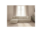 Anda - Canapé D'Angle Fixe Modulable - Tissu Chenille - Angle Gauche